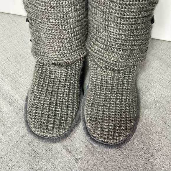 BearPaw Gray Sweater Boot Fall Winter Boots 6 - Picture 5 of 12